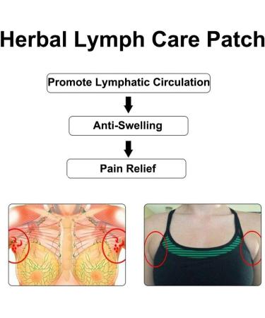 GreenHB Herbal Lymph Care Patch 10 Pcs - Neck Lymphatic Drainage Patch with Ginger Oil for Swelling & Pain Relief - Buy Online on GoSupps.com