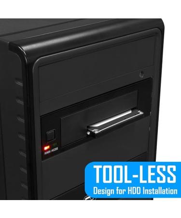Kingwin Universal Hot Swap Mobile Rack for 2.5 or 3.5 SSD/HDD - Tray-Less SATA Backplane Enclosure - Buy Online on GoSupps.com