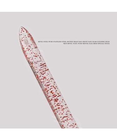 Glass Cuticle Pusher 100 Disposablee Cuticle Pusher Tool Ended Manicure Cuticle Stick With Double Head Cuticle Remover Manicure Glass Nail Files For Natural Nails Cuticles Care - Buy Online on GoSupps.com