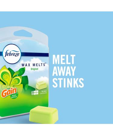 Febreze Gain Original Scent Wax Melts | 6 Packs, 6 Cubes Each | Air Freshener Wax Melt Warmer Cubes - Buy Online on GoSupps.com