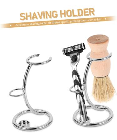 FRCOLOR 2 Pcs Shaving Razor Stand & Brush Holder - Premium Shaving Rack for Men | Trimming Accessories - Buy Online on GoSupps.com