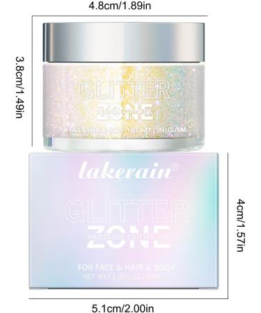  Eastuy Shiny Highlighter - Full Body Shimmering Gel with Colorful Glitter Novelty Body Makeup Products for Parties Bars Travel Performances Dancing Eastuy - Buy Online on GoSupps.com