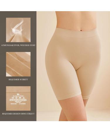 Simiya Women's High Waist Cycling Pants - 4-Pack Breathable Shorts for Summer | Black White Beige Pink | Ideal for Under Dress - Size M - Buy Online on GoSupps.com