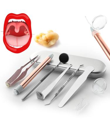 Tonsil Stone Assisted Removal Kit - Professional Stainless Steel Oral Care Tools for Assisted Stone Removal and Temporary Relief. Easier Removal with Tools.
