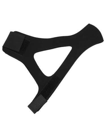 Chin Strap Comfortable Breathable Anti Snore with Good Adhesion for Snoring for Women (Black)