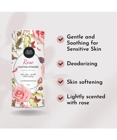 Herb & Root Rose Dusting Powder (3 pack) 1.67 Fl Oz (Pack of 3) - Buy Online on GoSupps.com