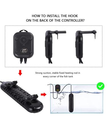 TINTOR Submersible Aquarium Heater 1200W | Double Tube Rapid Heating | LED Digital Controller | for 150-300gal Fish Tank - Buy Online on GoSupps.com