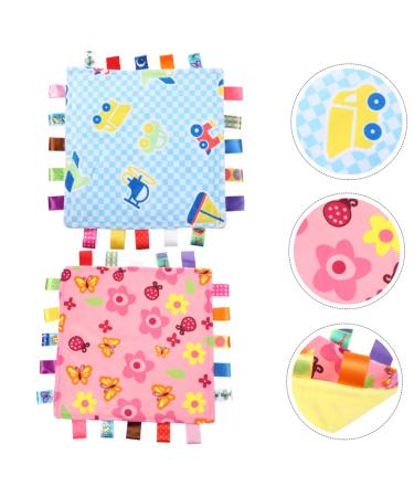 Buy Toyandona 10-Piece Soothing Towel Set | Soft Sensory Plush Ceiling Toys for Infants - Cuddly Colors 32.5x32.5cm - Buy Online on GoSupps.com