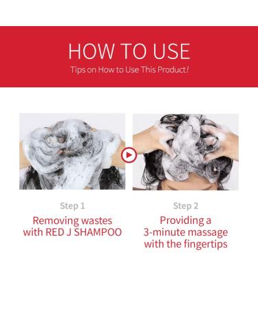 Buy Red J Shampoo 500ml | Anti-Hair Loss Low Irritation & Scalp Redness Relief | International Shipping Available - Buy Online on GoSupps.com