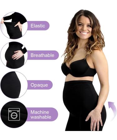 Aomig Women's Maternity Leggings | Over Bump High Waisted Pants for Pregnancy Yoga & Pajama | Full Length Cropped Elastic Waist - Buy Online on GoSupps.com
