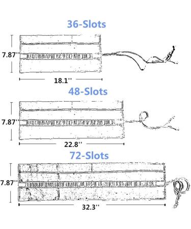 Funny live 36/48/72 Slots Colored Pencil Wrap Pencils Roll Holder Coloring Pencils Organizer Holder Colored Pen Paint Brush Storage Pouch Portable for Artist Student (Deep blue ocean  48 Slots) Deep blue ocean 48 Slots - Buy Online on GoSupps.com