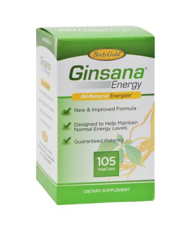 Body Gold Ginsana Extreme Capsules 105 Cap (Multi-Pack) 6