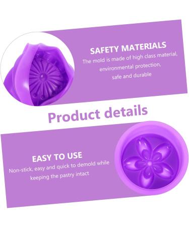 OUNONA Silcone Molds 7 Pcs Handmade Soap Mold Silicone Soap Cajas para Handmade Silicone Mould Silicone Tools Silicone Rose Mold Silicone 4- Hole Purple Silica Gel Chocolate Flower Model 3X16.6X16.6CMx7pcs - Buy Online on GoSupps.com