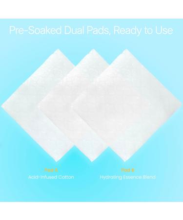 A+B Exfoliating & Repair Face Pads 30 Tx - 2-Step Acid Peel Serum Treatment with Glycolic Salicylic Kojic Acid & Retinol Hyaluronic Peptides for Smooth Skin Pore Minimizer Hyperpigmentation 30 Count (Pack of 1) - Buy Online on GoSupps.com