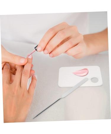 Buy 1 Set Cosmetic Mixing Palette & Tools - Foundation Mixing Tray & Spatula (17.5x15cm) - International Shipping Available - Buy Online on GoSupps.com