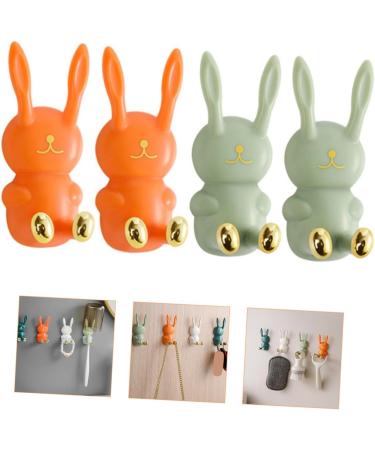 Zerodeko 8 PC Sticky Hooks - Caricature Connector Holder Luffa Shaver & Bathroom Towel Key Holder - No Track ABS Socket for Washcloths - Buy Online on GoSupps.com