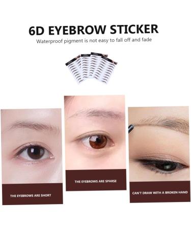 Beavorty 8 pcs eyebrow stickers waterproof makeup tattoo eyebrows Imitation Eyebrow cosmetic applique 3d - Buy Online on GoSupps.com