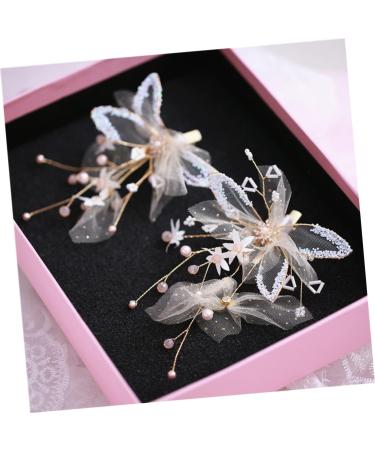 FRCOLOR Pearl Hair Clips rhinestone barrettes wedding hair clips bridal headpiece hair barrettes rhinestone hair clips bride headpiece hair ornaments for bride Korean bridesmaid - Buy Online on GoSupps.com