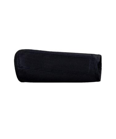 National Safety Apparel S01MC9XXL Long Two-Ply Black Poly Mesh Wristlet 9" X-Large Black