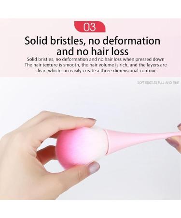 Setting Powder Brush Blush Brush | Loose Powder Brush for Makeup Nail Brushes and Cosmetics Face Makeup Tool for Contour and Definition Pink - Buy Online on GoSupps.com