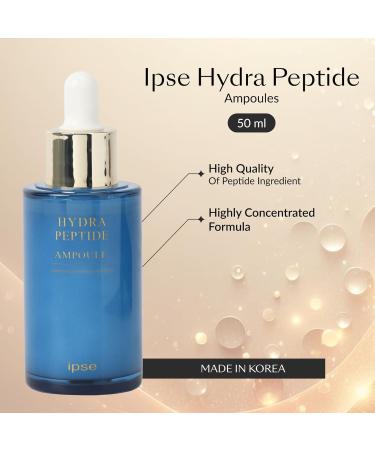 IPSE HYDRA Korean Face Serum 50ml - Hyaluronic Acid & Peptide for Anti-Aging Brightening & Hydrating - Reduce Fine Lines & Wrinkles Korean Skin Care - Buy Online on GoSupps.com