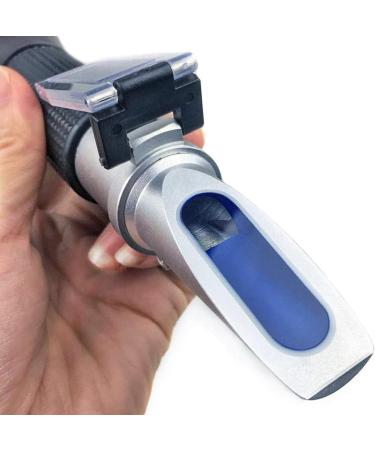 Retoteng Salinity Refractometer 0-100% Handheld Salinity Refractometer Dual Scale with ATC Function High Precision Digital Refractometer Suitable for Aquarium Marine Monitoring Saltwater Testing - Buy Online on GoSupps.com