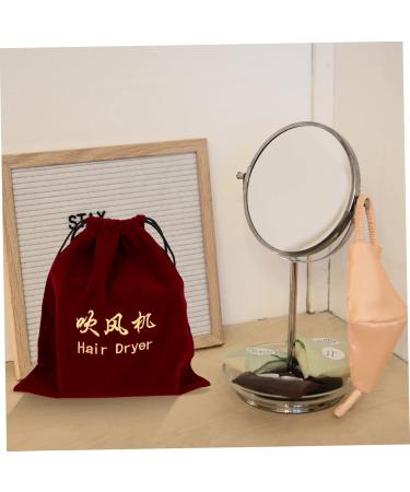 FOMIYES 3 Pcs Hair Dryer Storage Bag Travel Blow Dryer Makeup Organizer Bag Hair Dryer Bag Hanging Plush Bag Claretx3pcs 30x26cmx3pcs - Buy Online on GoSupps.com