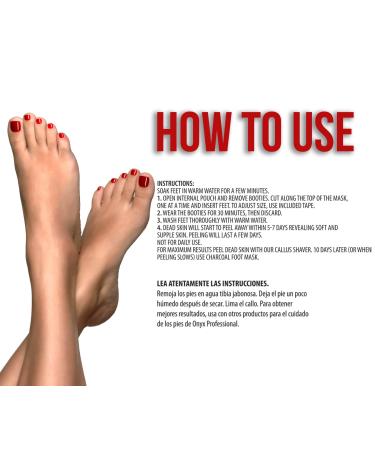 Onyx Professional Cracked Heel Stick & Foot Peel Mask Set for Smooth Baby Soft Feet - Buy Online on GoSupps.com