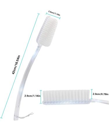 McZCent XL Back Brush - Plastic Long Stem Exfoliating Body Brush for Dry Brushing & Showering | International Shipping Available - Buy Online on GoSupps.com