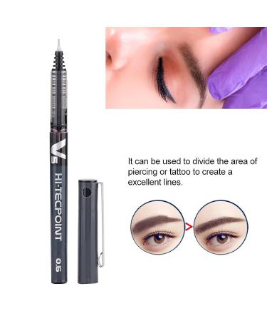 2 Color Tattoo Marker - Semi-Permanent Eyebrow Positioning Pen in Black - Buy Online on GoSupps.com