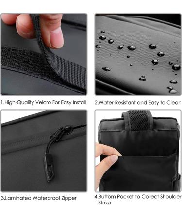 WOTOW Bike Reflective Rear Rack Bag - 8L Water Resistant Saddle Panniers for Cycling - Black - Buy Online on GoSupps.com