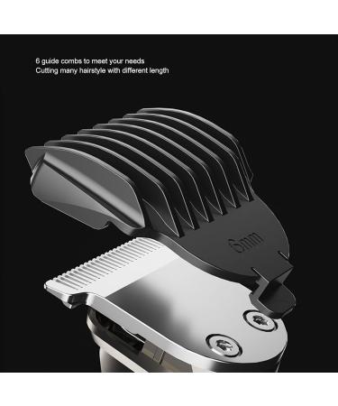 Buy Electric Hair Clipper & Waterproof Nose Hair Cutter Set | USB Rechargeable 6 Guide Combs Wet & Dry Use - Grooming Essentials - Buy Online on GoSupps.com
