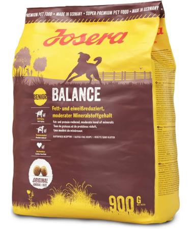Josera Balance 5 x 900g - Super Premium Senior Dog Food | Low Fat & Protein | Gluten-Free Dry Food for Older Dogs - Buy Online on GoSupps.com