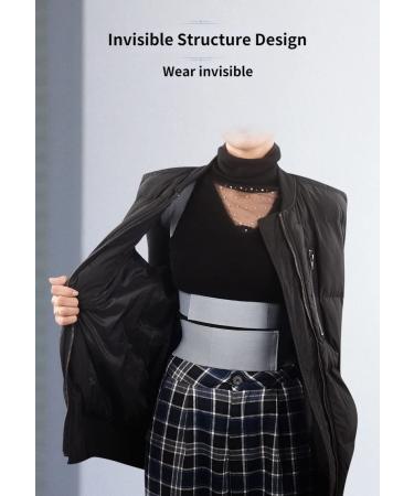 Invisible Posture Corrector Back Brace - Adjustable Large Gray Chest & Spine Support for Hunchback Correction & Scoliosis Relief - Buy Online on GoSupps.com