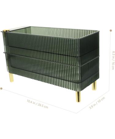 Healeved Box Container Plastic Organizer Preservation Household Eggs Fridge Home Multi-layers re-usable Green 26.5X16X10CM - Buy Online on GoSupps.com