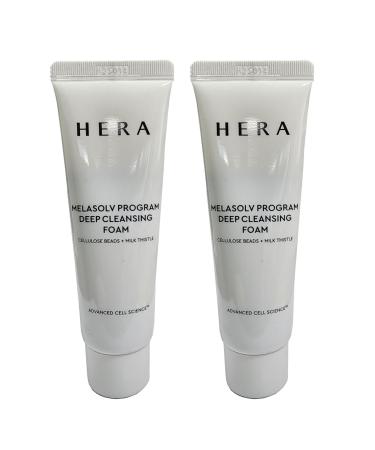 HERA MELASOLV PROGRAM DEEP CLEANSING FOAM 50g X 2EA 1.76 Ounce (Pack of 1)