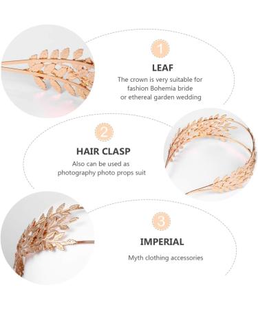 Lurrose Gold Leaves Crown Roman Laurel Grecian Goddess Headband Greek Roman Leaf Wedding Headpiece for Brides Girls Women (Golden) - Buy Online on GoSupps.com