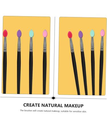 FRCOLOR 5pcs Eye Shadow Brush Gel Eyeliner Pencil Silicone Eye Brush Eyeshadow Cosmetic Handle - Buy Online on GoSupps.com