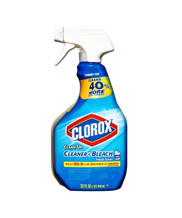Clorox Clean-Up All Purpose Cleaner Spray Bottle with Bleach, Fresh Scent, 32 Fl Oz