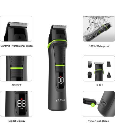 Buy Electric Bread Trimmer for Men - 14 in 1 Grooming Set | USB Type-C Clippers & Removable Ceramic Blade for Wet & Dry Shaving - Buy Online on GoSupps.com