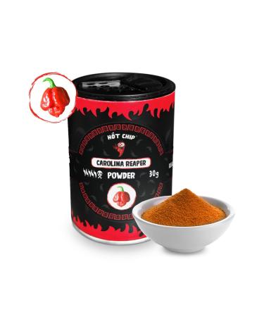 HOT CHIP Carolina Reaper Chili powder 30 g extremely sharp powder 22 million SHU fruity sweet taste premium quality from Ecuador hell cutter