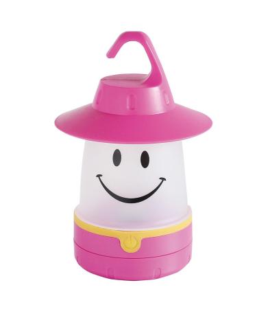 Smile LED Lantern: Portable Night Light Camping Lantern For Kids (Raspberry)