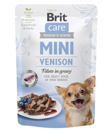 Wet food for dogs VAFO PRAHA sro Brit Care Dog Sasz.85g Mini Venison / 24