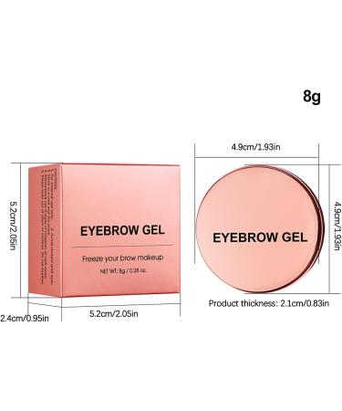 Brow Shaping Gel Eyebrow Setting Wax Natural Brow Gel Long Lasting Hold and Easy Application Lightweight and Comfortable 8g For Girlfriend Wife - Buy Online on GoSupps.com