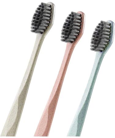 SUICRA Charcoal Bristle Toothbrush - Thin Cone Tip Adult Teeth Cleaning Brush for Optimal Oral Care - Buy Online on GoSupps.com