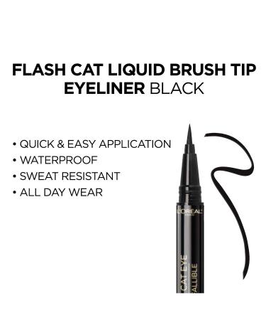L'Oreal Paris Infallible Flash Cat Eye Waterproof Liquid Eyeliner Black - 1 Count - Buy Online on GoSupps.com