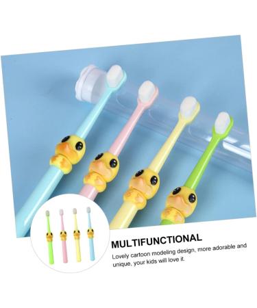 Gleavi 4-Piece Cartoon Baby Toothbrush Set - Ultra Soft Adult & Child Portable Toothbrush for Kids & Toddlers - Perfect Oral Care Tool - Buy Online on GoSupps.com
