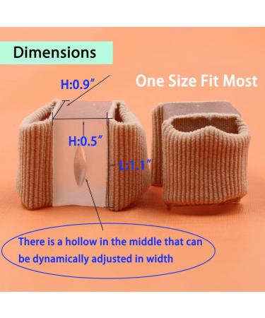 Soft and Skin-Friendly Toe Straightener with Double Orifice Design - Relieve Foot Pain, Overlapping Hallux Valgus, Hammer Toe - Medium 1 Pair - Buy Online on GoSupps.com