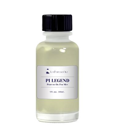 Pi Legend Concentrated Perfume Oil for Men Multiple Sizes Herbal and Warm Notes (30 ML (1 Oz.) Boston Bottle)