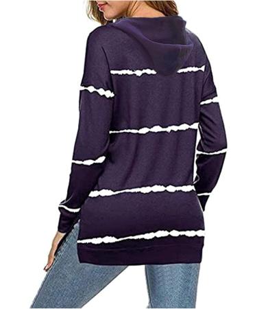 CKCC Women's Business Henley Blouse with Pearls, Cotton, Long Sleeve - Purple - Buy Online on GoSupps.com
